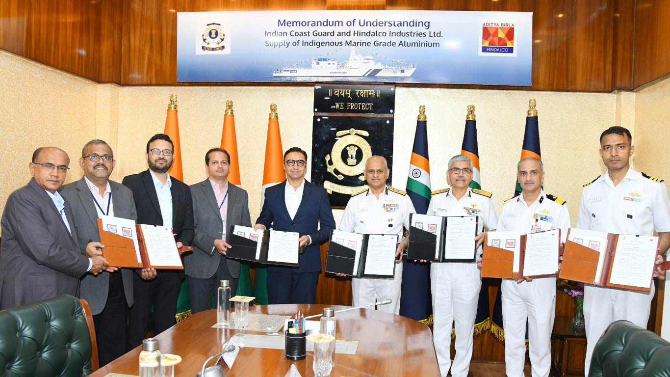Indian Coast Guard Partners with Hindalco for Indigenous Aluminium Ship Manufacturing