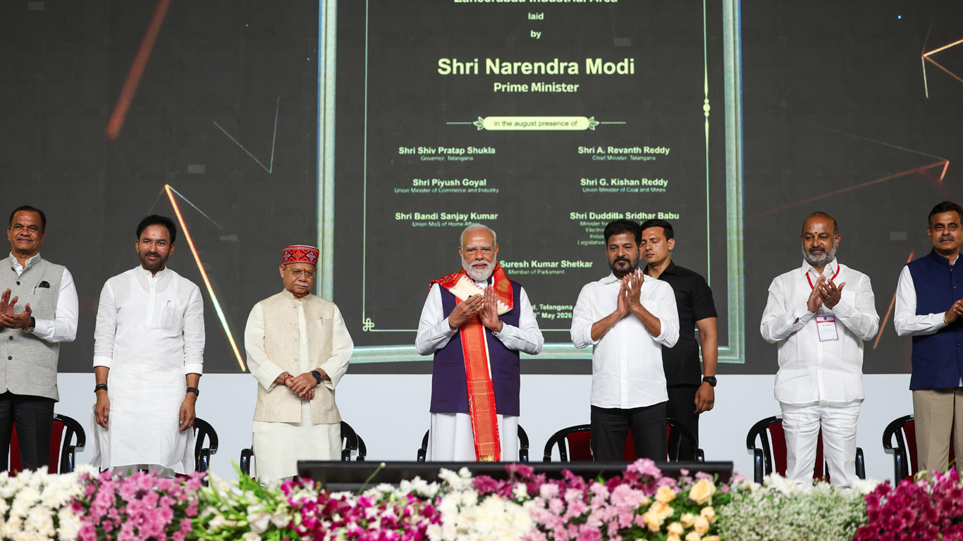 PM Modi Launches Rs 9,400 Crore Infrastructure, Rail & Industrial Projects In Telangana