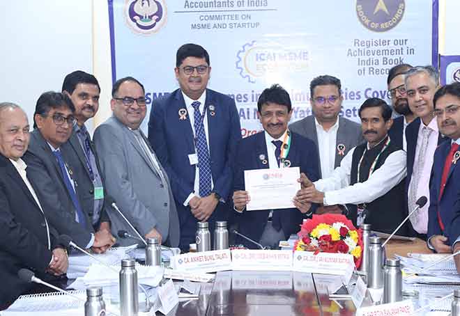 ICAI MSME Yatra finds place in India Book of Records