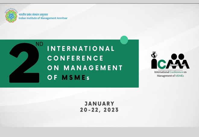 IIM Amritsar deliberates on innovation ecosystem at International Conference on MSME Management