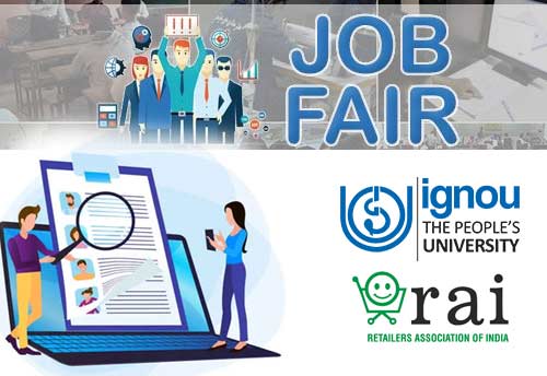 RAI and IGNOU holds job fair for students pursuing retail course