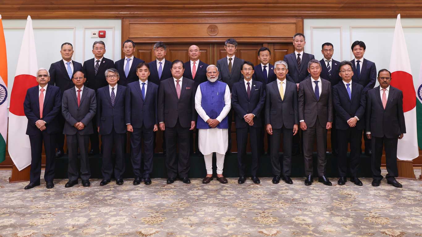 Japanese Business Delegation Led By JIBCC Chairman Meets With Prime Minister Modi