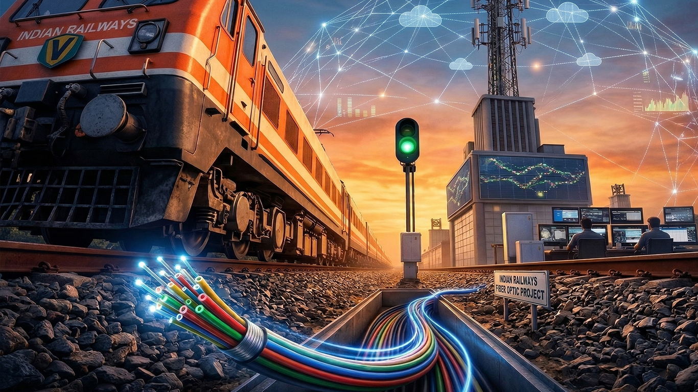Railways Approves Rs 398 Crore Optical Fibre Project