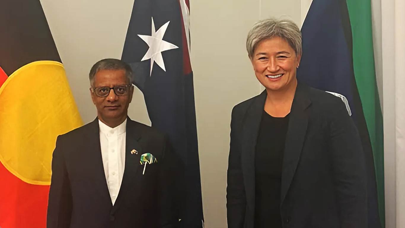 Indian High Commissioner Discusses Bilateral Cooperation With Australian Foreign Minister