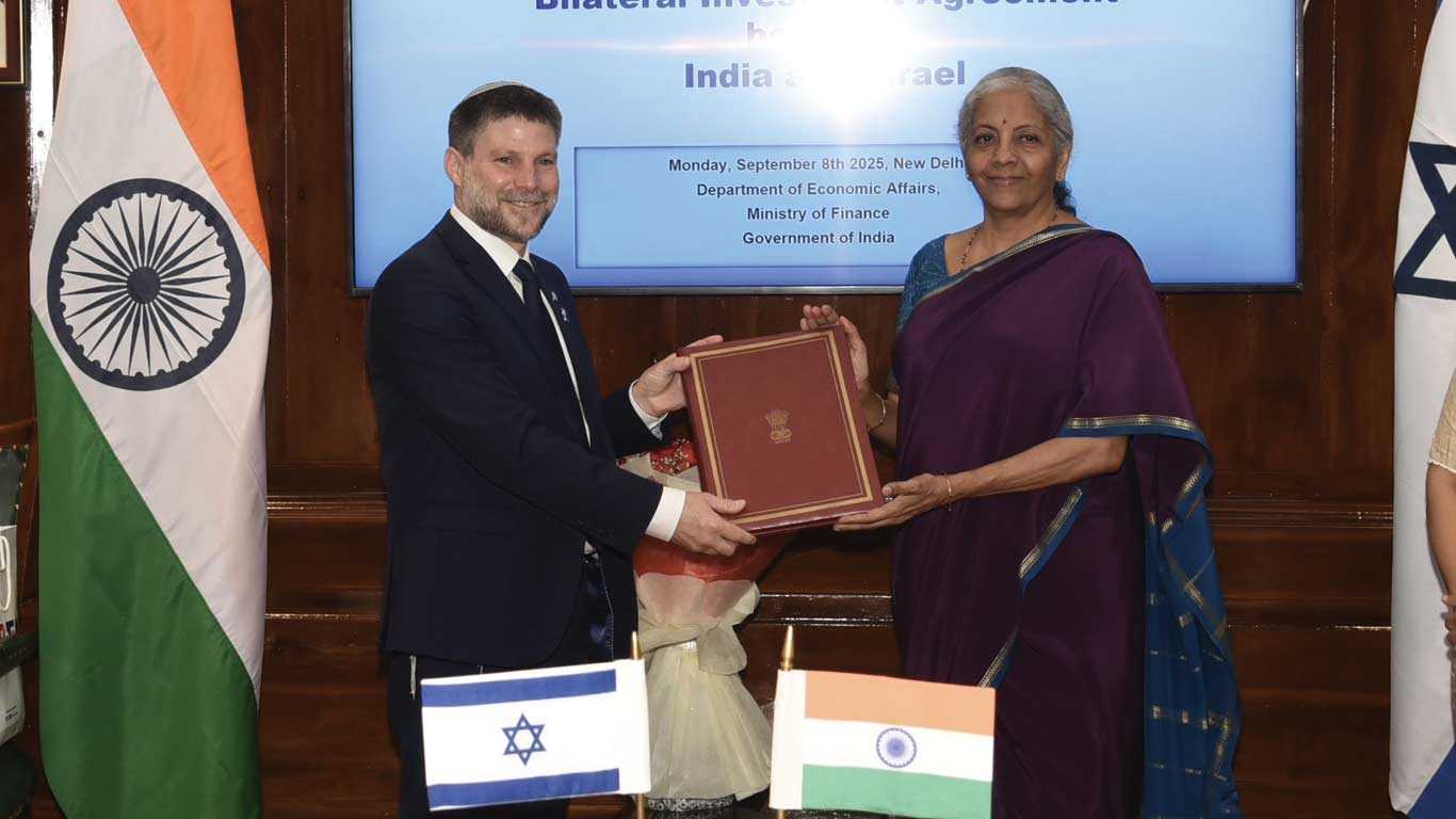 India & Israel Sign Bilateral Investment Agreement To Boost Economic Ties
