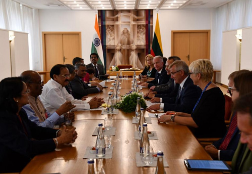 There is immense potential for growth in bilateral trade between India and Lithuania: Vice President
