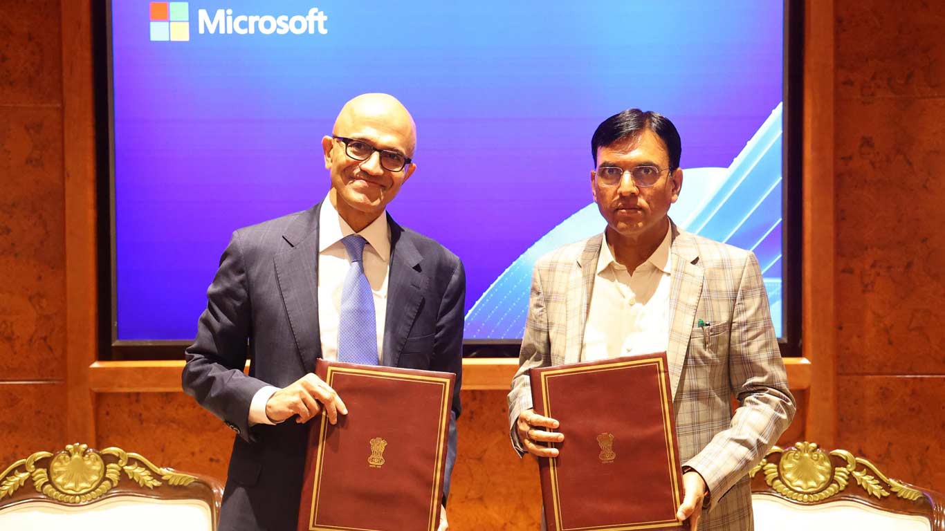 India Signs MoU With Microsoft To Expand AI-Led Skilling & Employment Opportunities