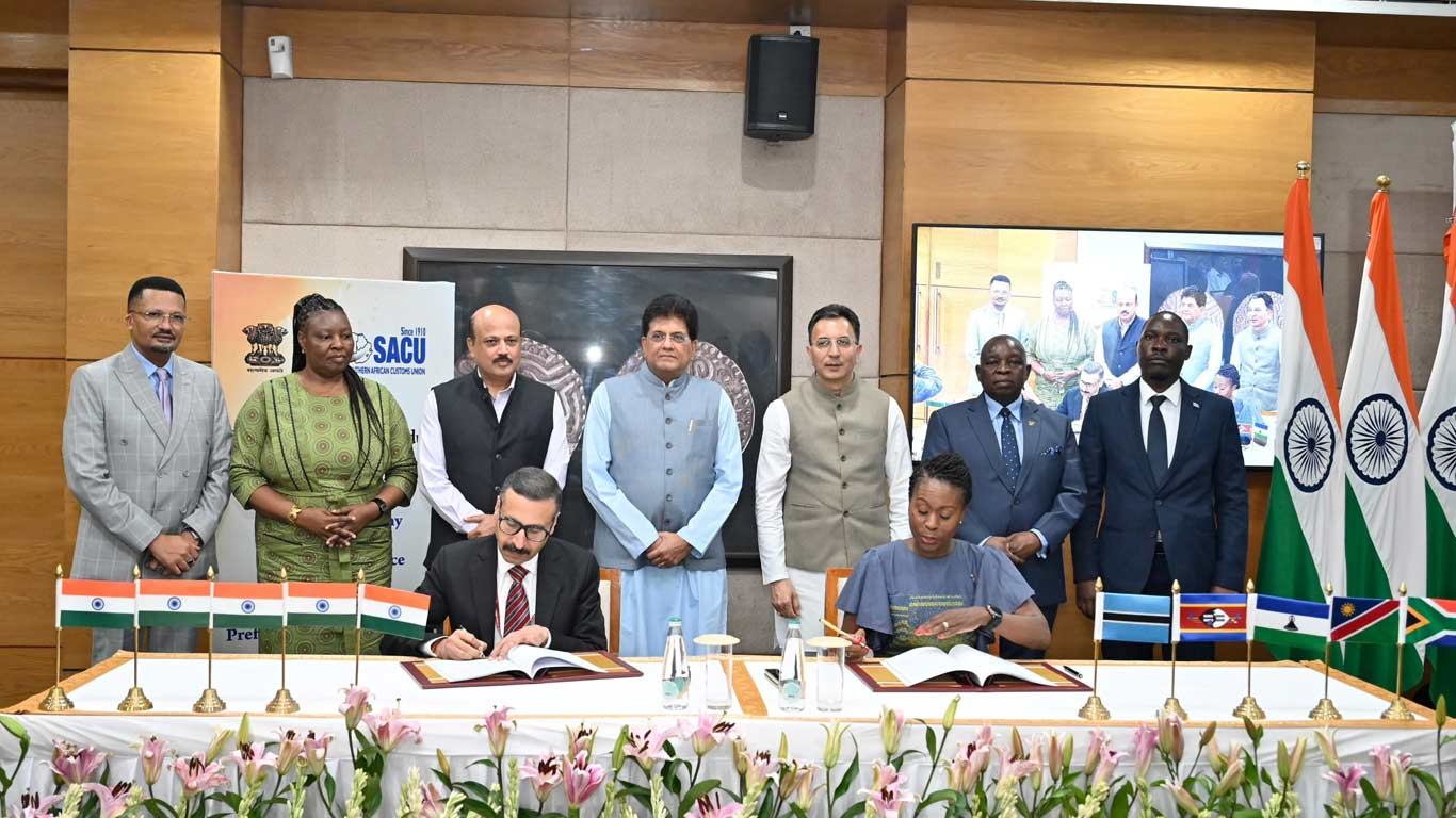 India, SACU Sign Terms of Reference for Preferential Trade Agreement Negotiations