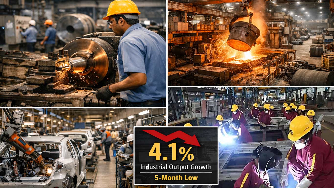 India’s Industrial Output Growth Eases To 4.1% In March, Hits Five-Month Low: Govt Data