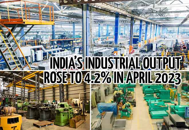 India’s industrial output rose to 4.2% in April 2023