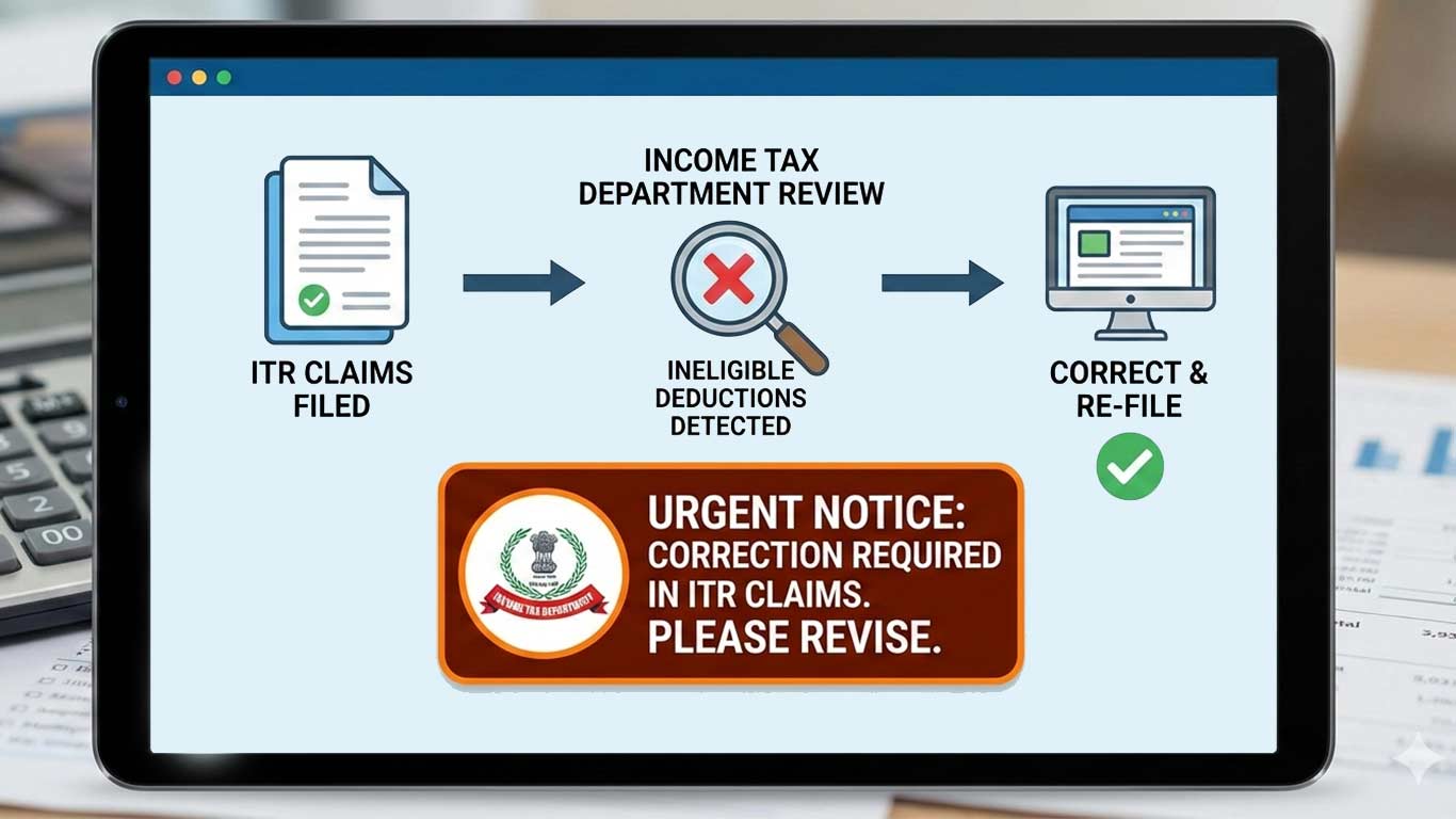 CBDT Flags Ineligible Deductions, Urges Voluntary Correction Of ITR Claims By Dec 31