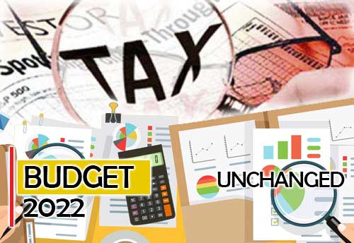 Union Budget 2022: Income tax remains unchanged