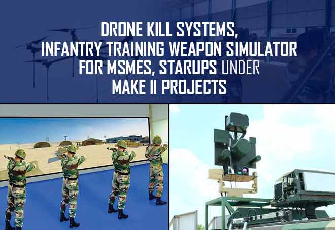 Indian Army reserves Drone Kill Systems, IWTS for MSMEs, starups under Make II projects