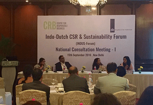 Consultations for Indo-Dutch CSR and sustainability forum held in New Delhi