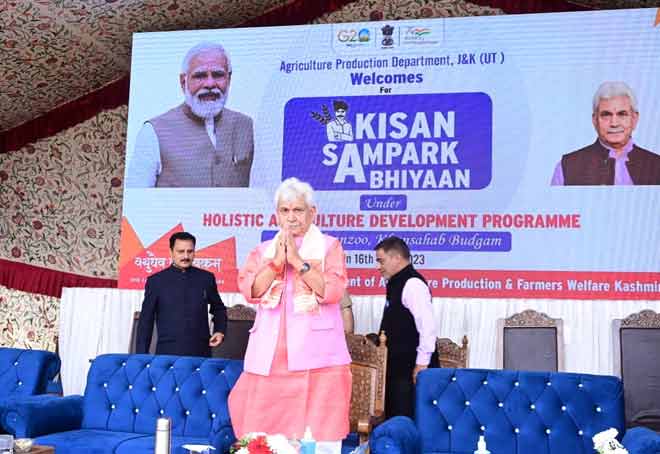 G-20 perfect opportunity to push J&K’s products to international markets: LG Manoj Sinha
