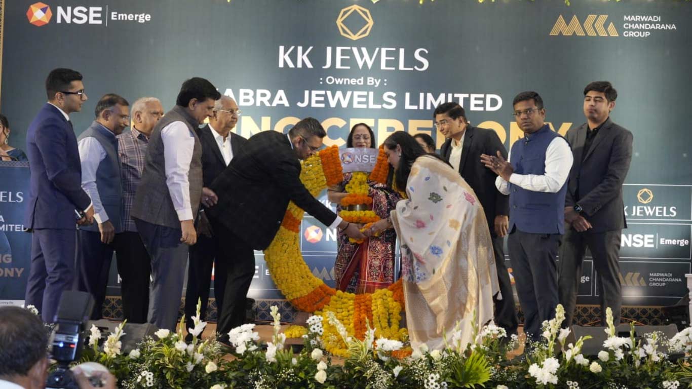 Kabra Jewels Makes Strong Market Debut With 90 pc Premium On NSE SME