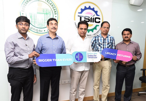 KTR unveils the logo, theme and website for BioAsia Summit-2020