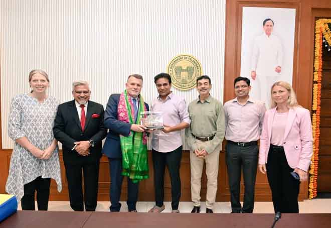 Telangana govt invites Swedish companies to invest in state’s Manufacturing & Tech sector