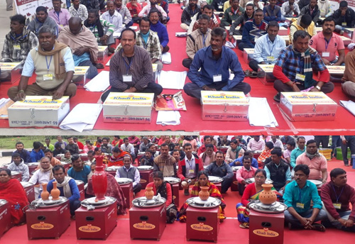 KVIC distributes bee boxes, potter wheels in Agartala