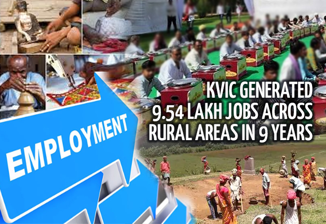 KVIC generated 9.54 lakh jobs across rural areas in 9 years