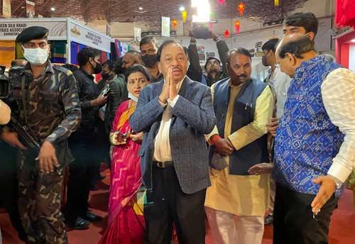 MSME Minister Rane inaugurates Pavilions of NSIC and Khadi India at IITF