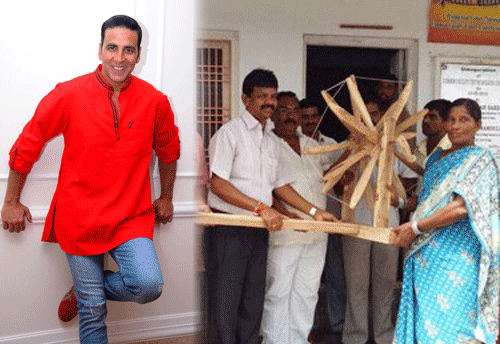 All for Khadi -Traditional Charkhas distributed in AP; Akshay Kumar in khadi vichar vastra