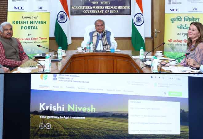 Union Minister Tomar inaugurates integrated Agriculture Investment Portal