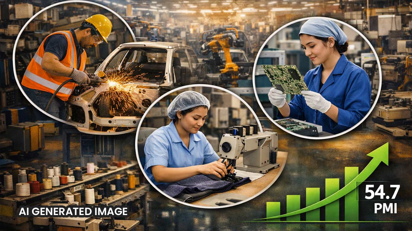 India Manufacturing PMI Rises To 54.7 In April, Growth Remains Modest: HSBC Survey