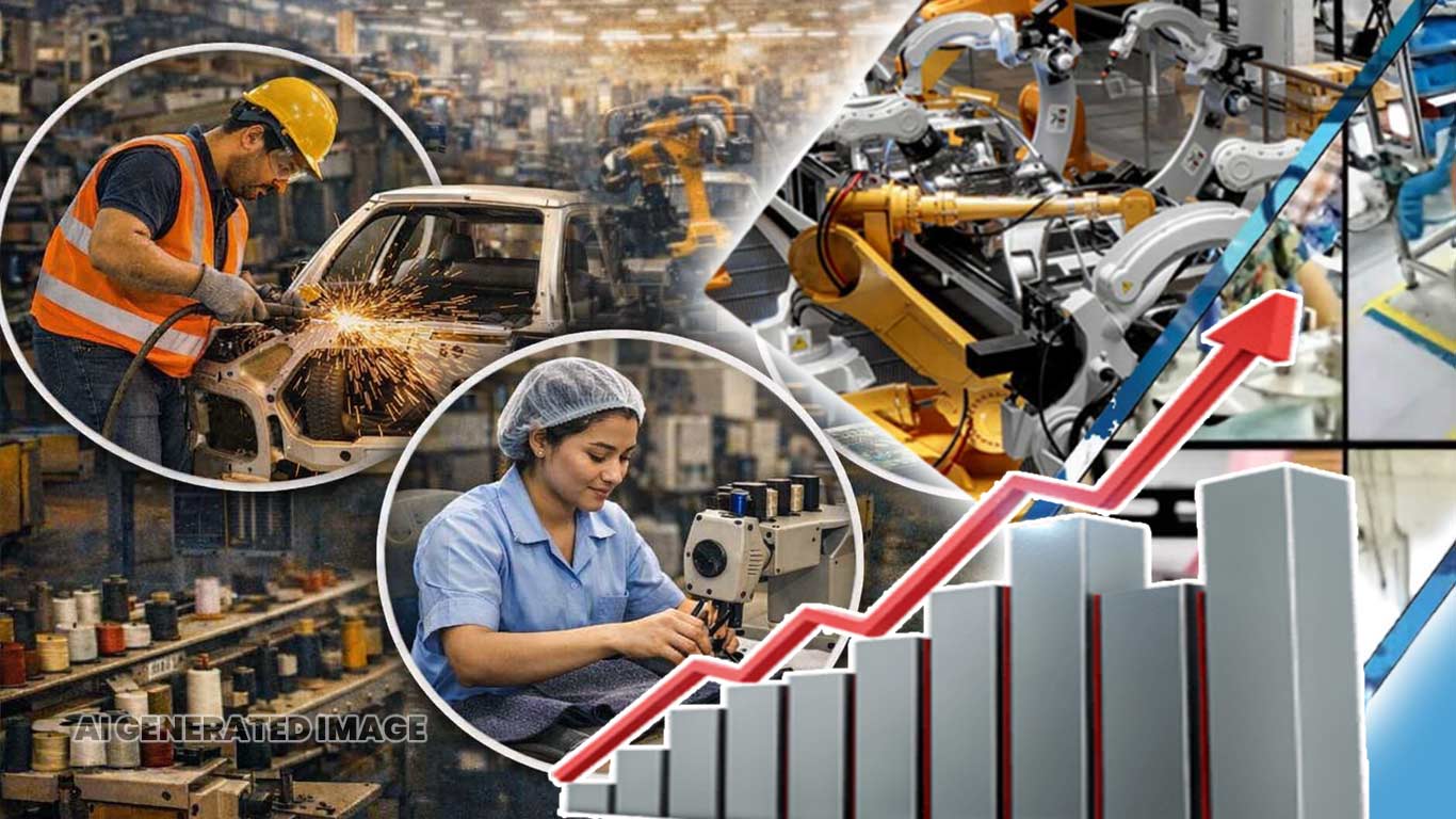 Manufacturing, Electricity Lift Industrial Output Growth To 5.1% in May