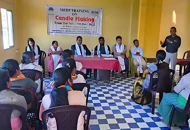 MEDP for candle-making underway at Namsai, Arunachal Pradesh