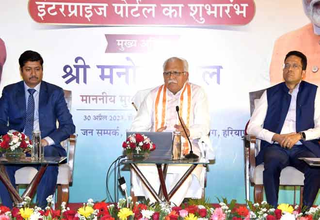 Haryana CM launches HKRNL Enterprises Portal