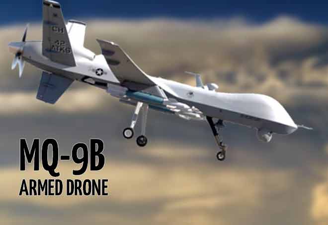 Defence Ministry gives nod to acquisition of 31 MQ-9B armed drone from US
