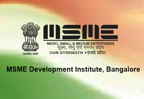 MSME-DI to conduct one-month skill development programme for unemployed youth in B’lore