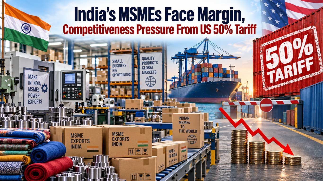 India’s MSMEs Face Margin, Competitiveness Pressure From US 50% Tariff: CRISIL