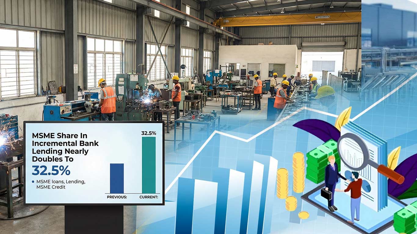 MSME Share In Incremental Bank Lending Nearly Doubles To 32.5%: Crisil