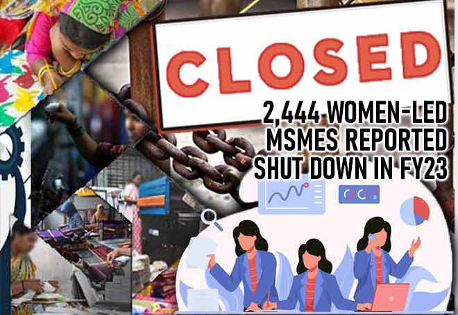 2,444 Women-led MSMEs Reported Shut Down In FY23