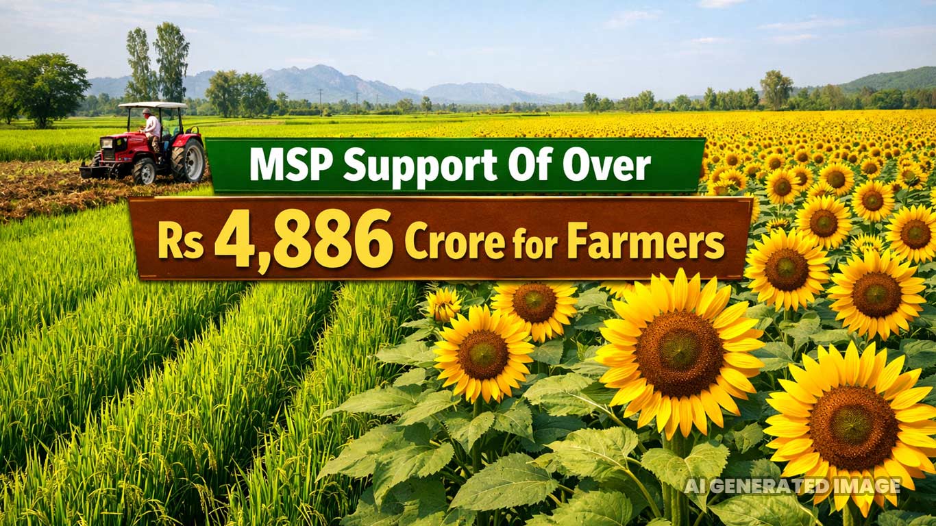 Govt Approves MSP Support Of Over Rs 4,886 Crore for Farmers