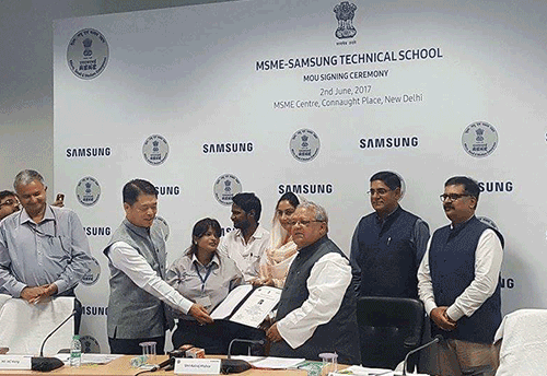 MSME Ministry-Samsung India sign MoU; renews partnership for 10 existing Samsung Technical Schools, two new ones
