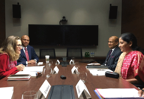 India and Canada to focus on expanding bilateral trade; discuss issues related to outstanding trade
