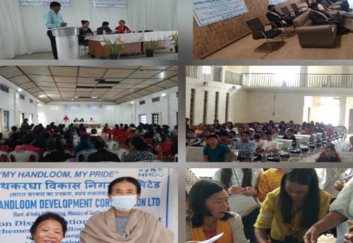 NHDC distributes yarn passbook card to local registered weavers in Nagaland