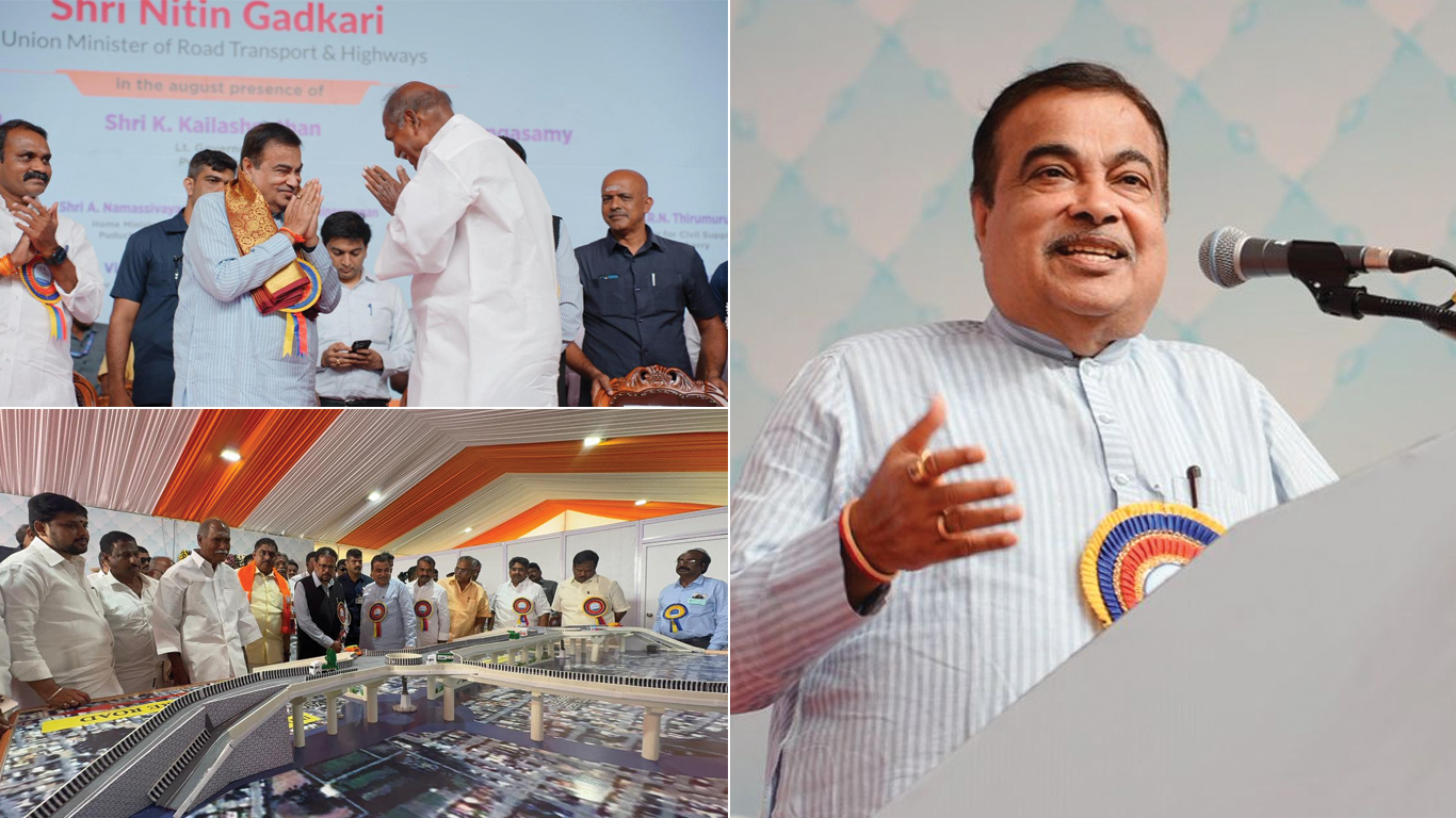 Rs 2,000 Cr National Highway Projects Launched To Boost Connectivity, Tourism & Trade In Puducherry