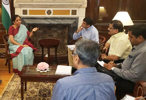 Diamond industry delegation from Surat led by GJEPC meets Fin Min on GST Accumulation