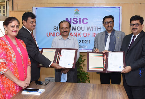 Union Bank of India sign MOU with NSIC to support MSMEs with credit requirements