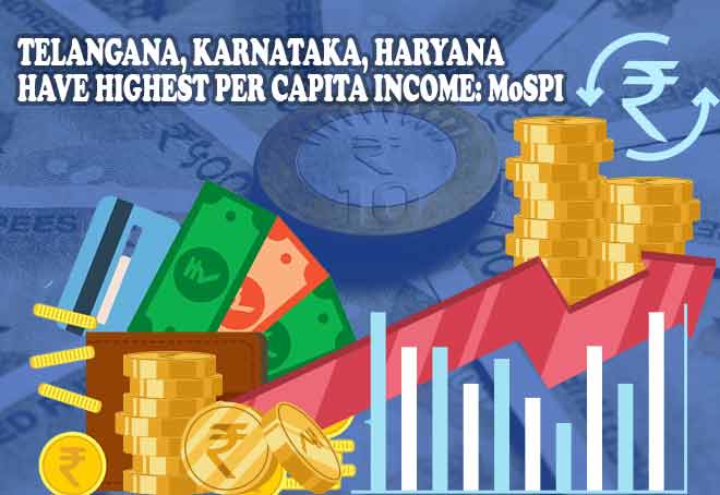 Telangana, Karnataka, Haryana have highest per capita income: MoSPI