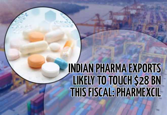 Indian pharma exports likely to touch $28 bn this fiscal: Pharmexcil