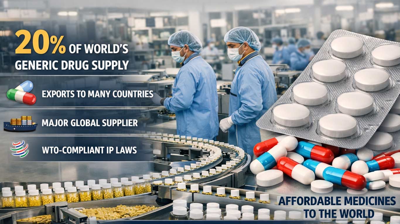 India Accounts For 20% Of Global Generic Drug Supply; IP Rules WTO-Compliant: GTRI