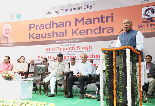 Rajnath Singh inaugurates PM Kaushal Kendra, skill development-entrepreneurship on focus