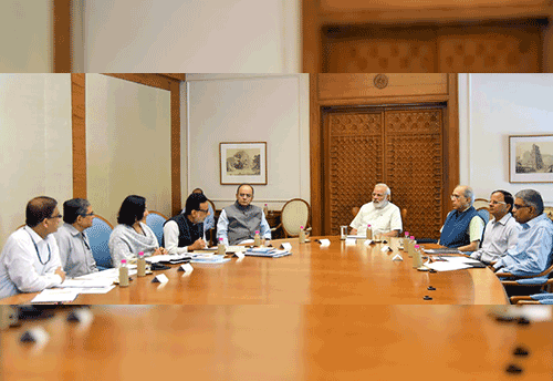 PM reviews progress of GST; calls for maximum attention on cyber-security in IT systems