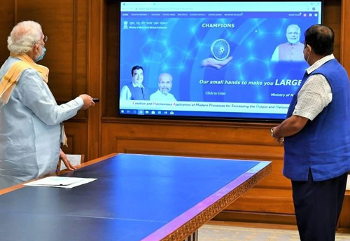 PM Modi launches Champions portal to help MSMEs