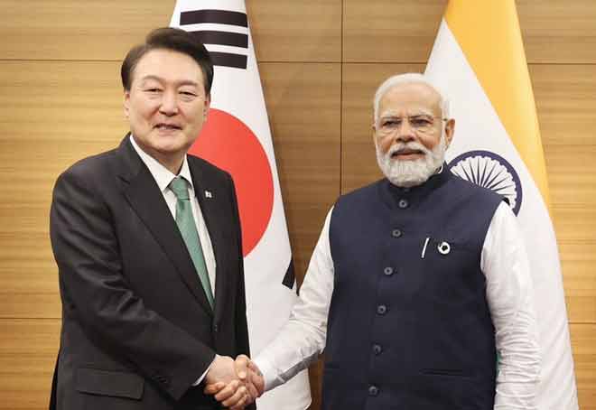 PM Modi and South Korean President pledge collaboration in Trade, Investment & Defence at G7